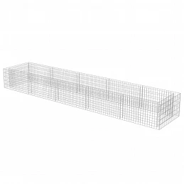 Acquista Gabbione Letto Rialzato in Acciaio Zincato 450x90x50 cm con riferimento GHV-143553 della ditta GARDENHOME