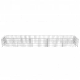 Acquista Gabbione Letto Rialzato in Acciaio Zincato 450x90x50 cm con riferimento GHV-143553 della ditta GARDENHOME