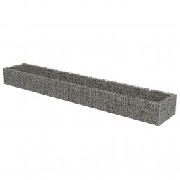 Acquista Gabbione Letto Rialzato in Acciaio Zincato 540x90x50 cm con riferimento GHV-143555 della ditta GARDENHOME