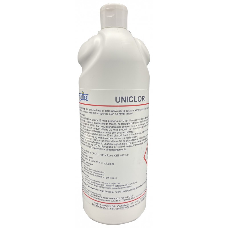 Acquista Uniclor 1 LT Pulizia e Sanificazione con riferimento UNICLO della ditta UNIRA SRL