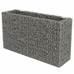Acquista Gabbione Letto Rialzato in Acciaio Zincato 180x50x100 cm con riferimento GHV-143558 della ditta GARDENHOME