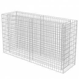 Acquista Gabbione Letto Rialzato in Acciaio Zincato 180x50x100 cm con riferimento GHV-143558 della ditta GARDENHOME
