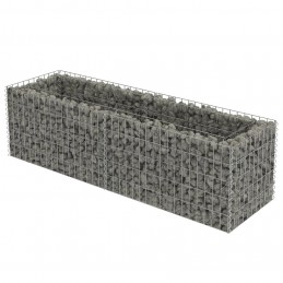 Acquista Gabbione Letto Rialzato in Acciaio Zincato 180x50x50 cm con riferimento GHV-143559 della ditta GARDENHOME