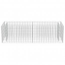 Acquista Gabbione Letto Rialzato in Acciaio Zincato 180x50x50 cm con riferimento GHV-143559 della ditta GARDENHOME