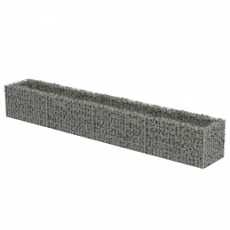 Acquista Gabbione Letto Rialzato in Acciaio Zincato 360x50x50 cm con riferimento GHV-143561 della ditta GARDENHOME