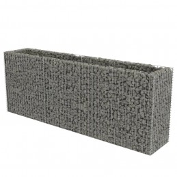 Acquista Gabbione Letto Rialzato in Acciaio Zincato 270x50x100 cm con riferimento GHV-143562 della ditta GARDENHOME