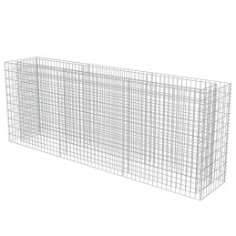 Acquista Gabbione Letto Rialzato in Acciaio Zincato 270x50x100 cm con riferimento GHV-143562 della ditta GARDENHOME