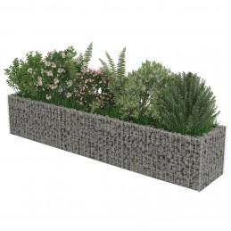 Acquista Gabbione Letto Rialzato in Acciaio Zincato 270x50x50 cm con riferimento GHV-143563 della ditta GARDENHOME