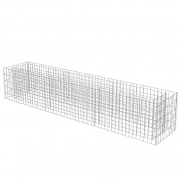 Acquista Gabbione Letto Rialzato in Acciaio Zincato 270x50x50 cm con riferimento GHV-143563 della ditta GARDENHOME