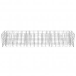Acquista Gabbione Letto Rialzato in Acciaio Zincato 270x50x50 cm con riferimento GHV-143563 della ditta GARDENHOME