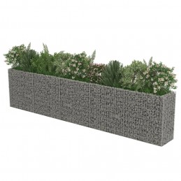 Acquista Gabbione Letto Rialzato in Acciaio Zincato 450x50x100 cm con riferimento GHV-143564 della ditta GARDENHOME