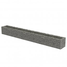 Acquista Gabbione Letto Rialzato in Acciaio Zincato 450x50x50 cm con riferimento GHV-143565 della ditta GARDENHOME