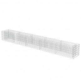 Acquista Gabbione Letto Rialzato in Acciaio Zincato 450x50x50 cm con riferimento GHV-143565 della ditta GARDENHOME