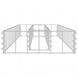 Acquista Gabbione Letto Rialzato in Acciaio Zincato 90x30x10 cm con riferimento GHV-145628 della ditta GARDENHOME