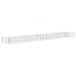 Acquista Gabbione Letto Rialzato in Acciaio Zincato 180x30x10 cm con riferimento GHV-145632 della ditta GARDENHOME