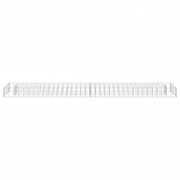 Acquista Gabbione Letto Rialzato in Acciaio Zincato 180x30x10 cm con riferimento GHV-145632 della ditta GARDENHOME