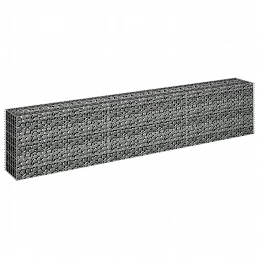 Acquista Gabbione Letto Rialzato in Acciaio Zincato 270x30x60 cm con riferimento GHV-145638 della ditta GARDENHOME