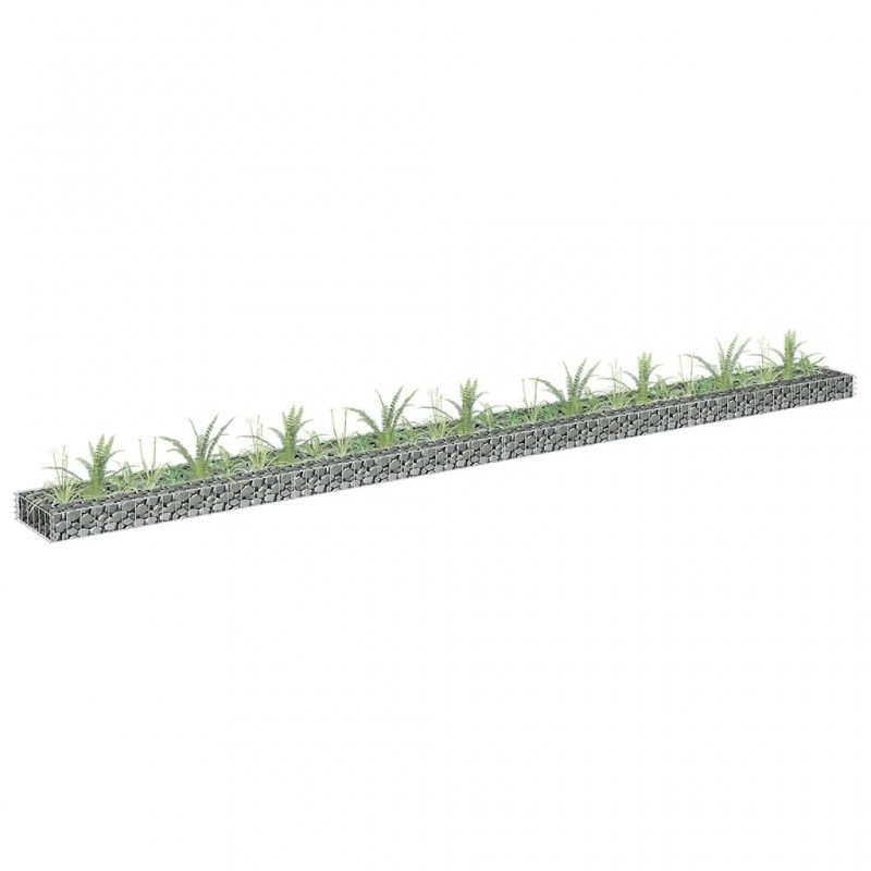 Acquista Gabbione Letto Rialzato in Acciaio Zincato 360x30x10 cm con riferimento GHV-145640 della ditta GARDENHOME