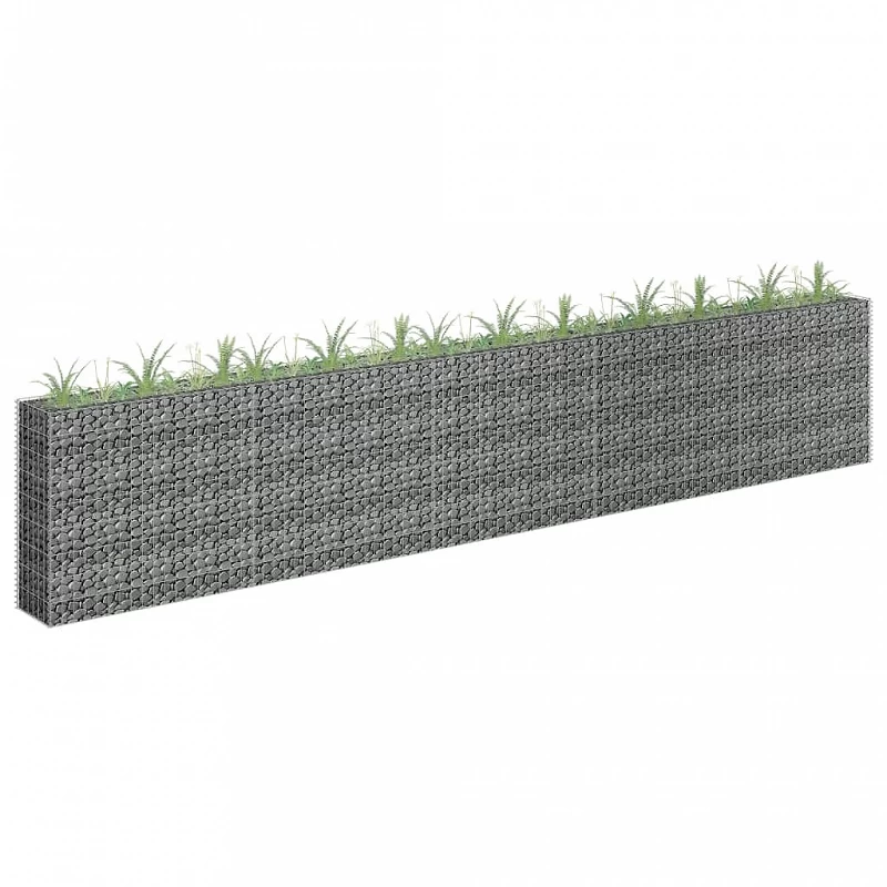 Acquista Gabbione Letto Rialzato in Acciaio Zincato 450x30x90 cm con riferimento GHV-145647 della ditta GARDENHOME
