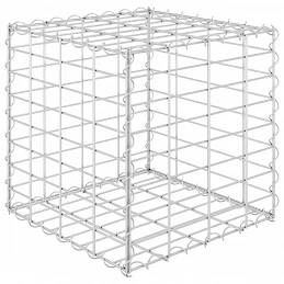 Acquista Gabbione Letto Rialzato a Cubo in Filo di Acciaio 40x40x40 cm con riferimento GHV-145649 della ditta GARDENHOME