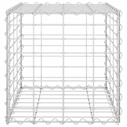 Acquista Gabbione Letto Rialzato a Cubo in Filo di Acciaio 40x40x40 cm con riferimento GHV-145649 della ditta GARDENHOME