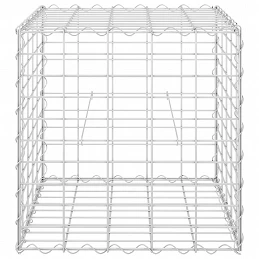 Acquista Gabbione Letto Rialzato a Cubo in Filo di Acciaio 50x50x50 cm con riferimento GHV-145650 della ditta GARDENHOME