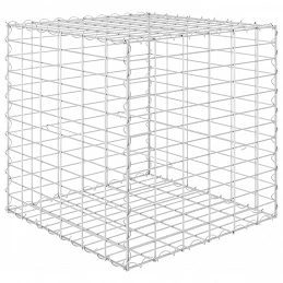 Acquista Gabbione Letto Rialzato a Cubo in Filo di Acciaio 60x60x60 cm con riferimento GHV-145651 della ditta GARDENHOME