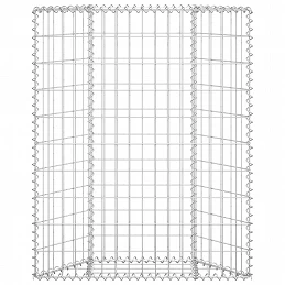 Acquista Gabbione Letto Rialzato Trapezio Acciaio Zincato 80x20x100 cm con riferimento GHV-145652 della ditta GARDENHOME