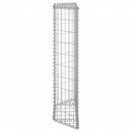 Acquista Gabbione Letto Rialzato Trapezio Acciaio Zincato 80x20x100 cm con riferimento GHV-145652 della ditta GARDENHOME