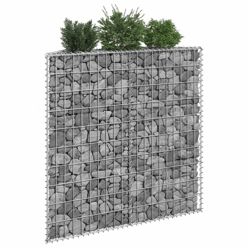 Acquista Gabbione Letto Rialzato Trapezio Acciaio Zincato 100x20x100 cm con riferimento GHV-145653 della ditta GARDENHOME