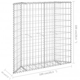 Acquista Gabbione Letto Rialzato Trapezio Acciaio Zincato 100x20x100 cm con riferimento GHV-145653 della ditta GARDENHOME