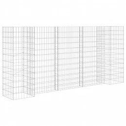 Acquista Gabbione Fioriera ad "H" in Filo di Acciaio 260x40x120 cm con riferimento GHV-145662 della ditta GARDENHOME