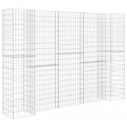 Acquista Gabbione Fioriera ad "H" in Filo di Acciaio 260x40x180 cm con riferimento GHV-145664 della ditta GARDENHOME