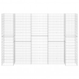 Acquista Gabbione Fioriera ad "H" in Filo di Acciaio 260x40x180 cm con riferimento GHV-145664 della ditta GARDENHOME