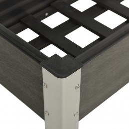 Acquista Fioriera Rialzata da Giardino 75x40x75 cm in WPC Grigio con riferimento GHV-149010 della ditta GARDENHOME