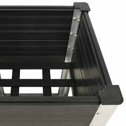 Acquista Fioriera Rialzata da Giardino con Ripiano 50x50x90cm WPC Grigio con riferimento GHV-149013 della ditta GARDENHOME