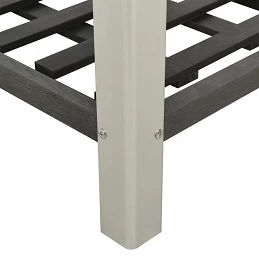 Acquista Fioriera Rialzata da Giardino con Ripiano 50x50x90cm WPC Grigio con riferimento GHV-149013 della ditta GARDENHOME