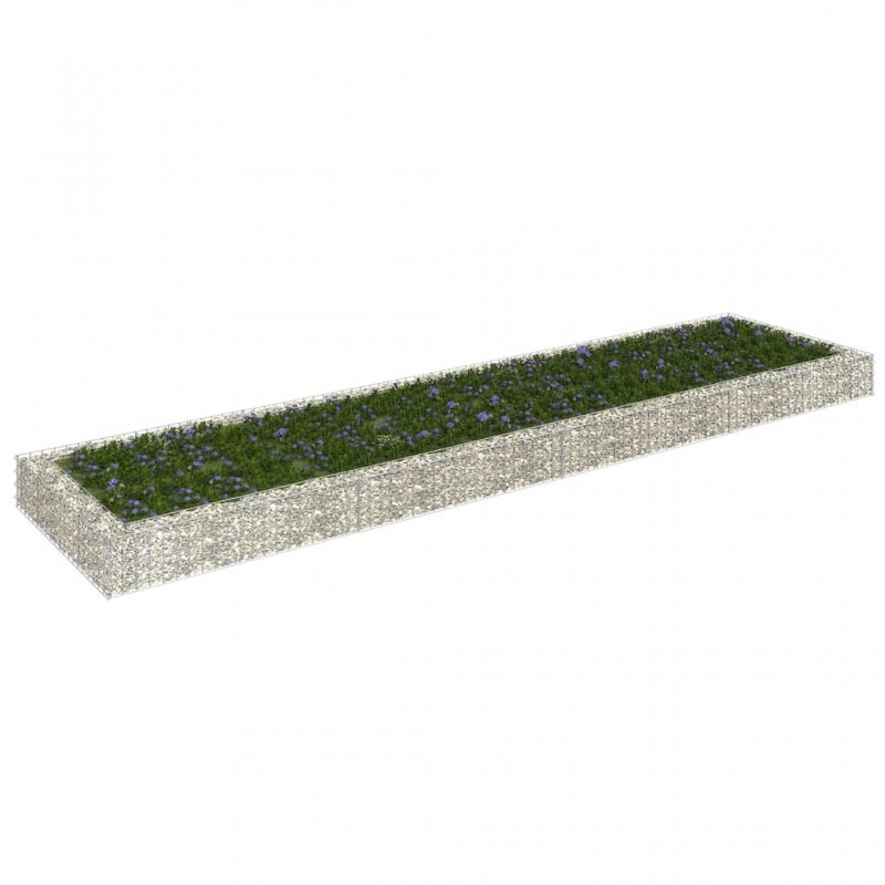 Acquista Gabbione Letto Rialzato in Acciaio Zincato 400x100x20 cm con riferimento GHV-151314 della ditta GARDENHOME