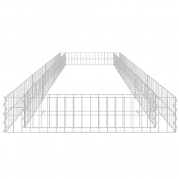 Acquista Gabbione Letto Rialzato in Acciaio Zincato 400x100x20 cm con riferimento GHV-151314 della ditta GARDENHOME