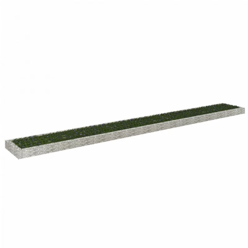 Acquista Gabbione Letto Rialzato in Acciaio Zincato 800x100x20 cm con riferimento GHV-151317 della ditta GARDENHOME