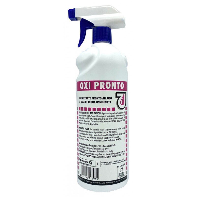 Acquista Oxi Pronto Igienizzante Mascherine e Camici X 1 LT con riferimento OXIPRO della ditta UNIRA SRL