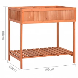 Acquista Fioriera per Erbe Aromatiche 80x60x80cm Legno Massello di Abete con riferimento GHV-170882 della ditta GARDENHOME