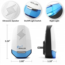 Acquista Pest Repeller repellente ultrasuoni PROMO 2 Pezzi con riferimento BM236 della ditta GARDENHOME