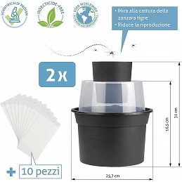 Acquista Biogents BG-GAT 2 trappole per limitare la riproduione delle zanzare con riferimento 86601356 della ditta BIOGENTS
