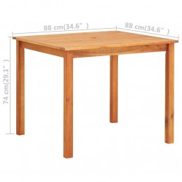 Acquista Tavolo da Giardino 88x88x74 cm in Legno Massello di Acacia con riferimento GHV-45961 della ditta GARDENHOME