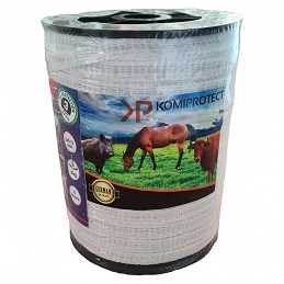 Acquista Nastro per Recinti Elettrici 12 mm 5x0,15 mm 200 MT con riferimento K928 della ditta KOMIPROTECT