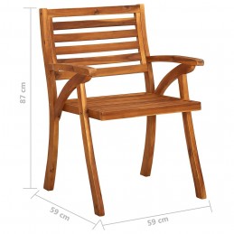 Acquista Sedie da Giardino 6 pz in Legno Massello di Acacia con riferimento GHV-3075173 della ditta GARDENHOME