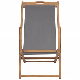 Acquista Sedia da Spiaggia in Legno Massello di Teak Grigia con riferimento GHV-47415 della ditta GARDENHOME