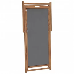Acquista Sedia da Spiaggia in Legno Massello di Teak Grigia con riferimento GHV-47415 della ditta GARDENHOME