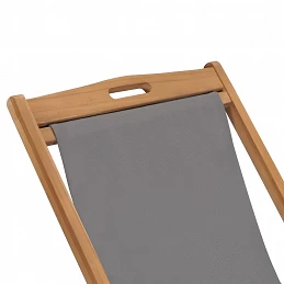Acquista Sedia da Spiaggia in Legno Massello di Teak Grigia con riferimento GHV-47415 della ditta GARDENHOME